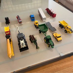 BUNDLE OF TOY TRUCK VEHICLES 🚗 SIKU AND ERTL PREMIUM CONSTRUCTION + FARMING